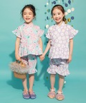 浴衣 「キッズ」フリル甚平 キッズ 子供 女の子の詳細画像1