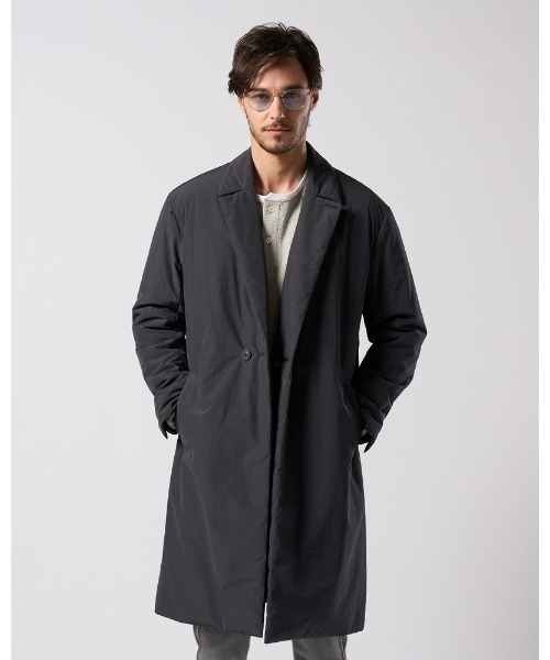 コート ジャケット double breasted solid coat メンズの画像