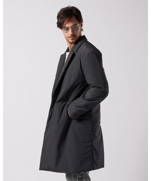 コート ジャケット double breasted solid coat メンズの画像