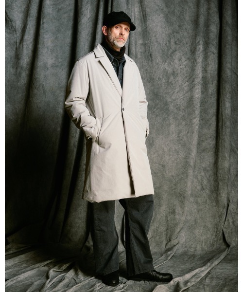 コート ジャケット double breasted solid coat メンズの画像