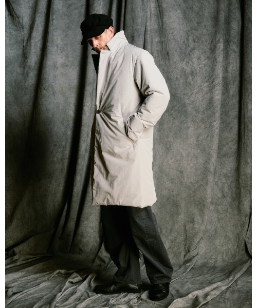 コート ジャケット double breasted solid coat メンズの画像