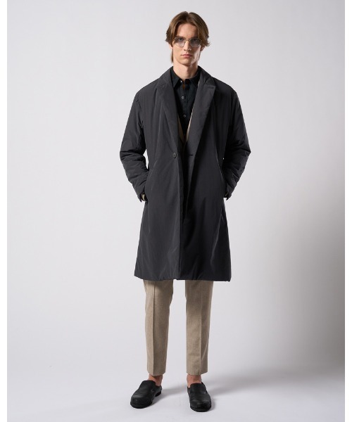コート ジャケット double breasted solid coat メンズの画像