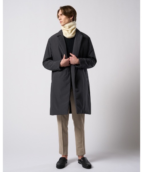 コート ジャケット double breasted solid coat メンズの画像