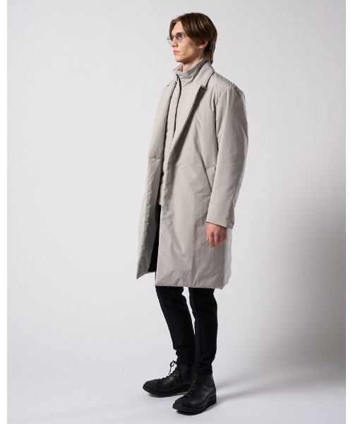 コート ジャケット double breasted solid coat メンズの画像