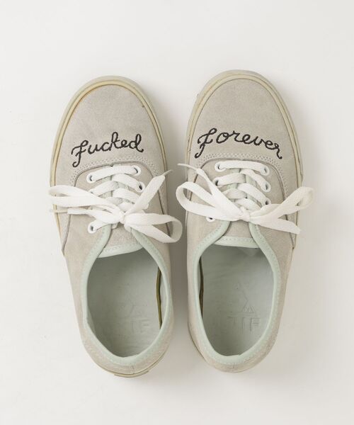 「UNIF」 ローカットスニーカー 4 ベージュ レディース_画像4