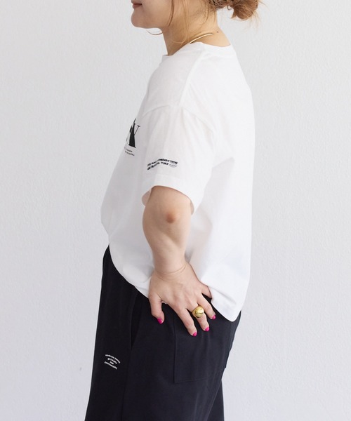 tシャツ 「F＆B」オーガニックコットンガーゼTシャツ レディースの画像