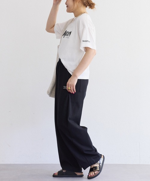 tシャツ 「F＆B」オーガニックコットンガーゼTシャツ レディースの画像