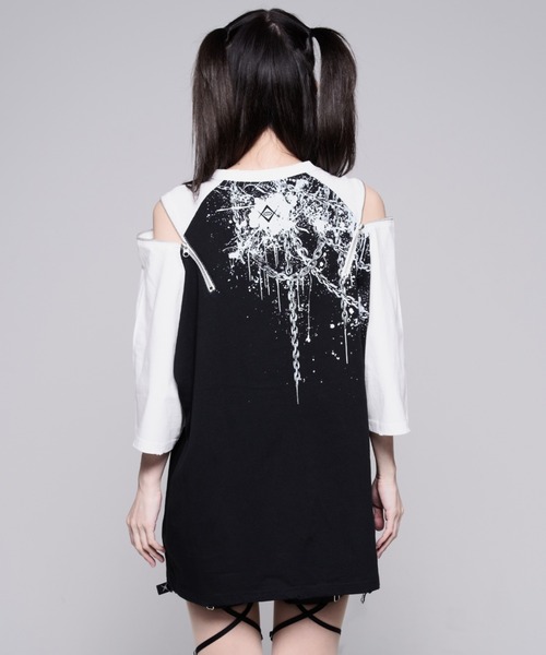 REFLEM（レフレム） tシャツ 半袖 「REFLEM/レフレム」スカルプリント