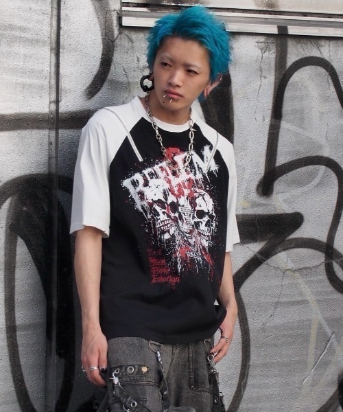 REFLEM（レフレム） tシャツ 半袖 「REFLEM/レフレム」スカルプリント