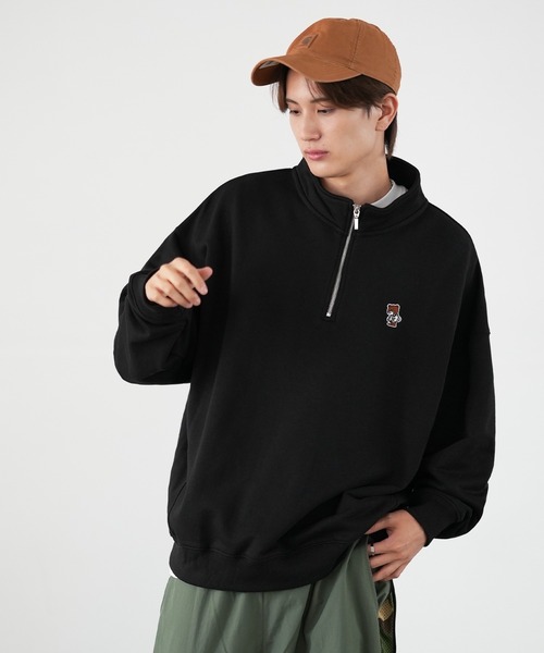 「SIDEWAY STANCE」 スウェットカットソー MEDIUM ブラック メンズ_画像2