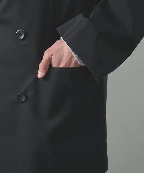 ジャケット テーラードジャケット 「th products」別注Oversized Double-Breasted Jacket メンズの画像