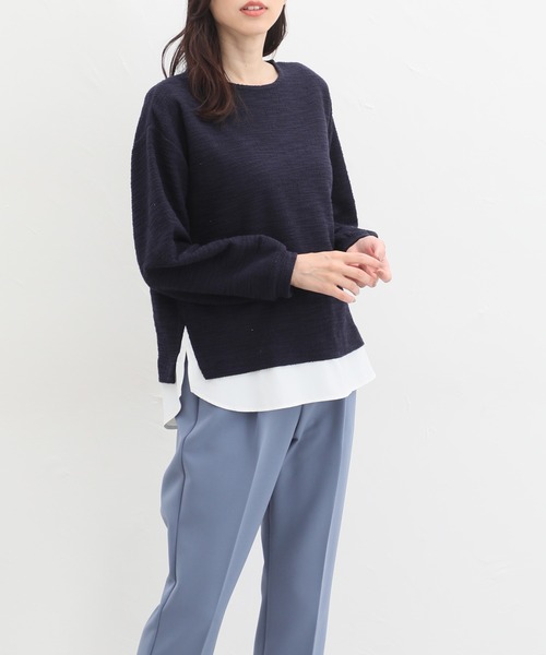 「Honeys」 「GLACIER」長袖カットソー 3L グレー系その他 レディース_画像9