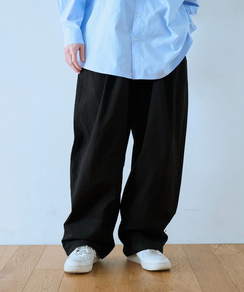 「BROKEN BASE」 チノパンツ LARGE ベージュ メンズ_画像8