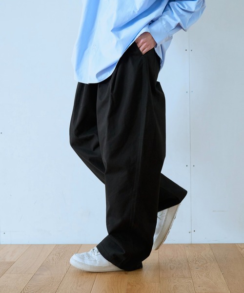 「BROKEN BASE」 チノパンツ LARGE ベージュ メンズ_画像9
