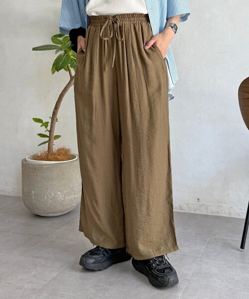 ワンピース レーヨンフリルセットアップの画像