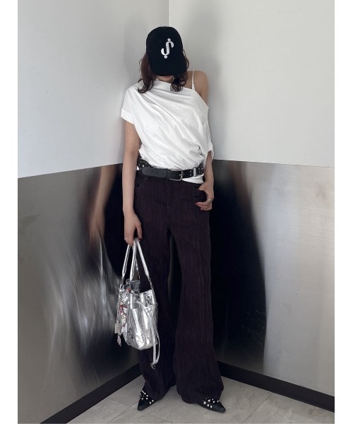 SLY（スライ） ジーンズ デニム デニムパンツ L/W STRIPE CLOLOR