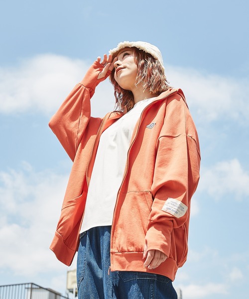 other - キューブキューブ センソユニコ 美品 ジップアップパーカー 38 M IBO44 CUBE SUGAR（キューブシュガー） ジップアップパーカー M オレンジ