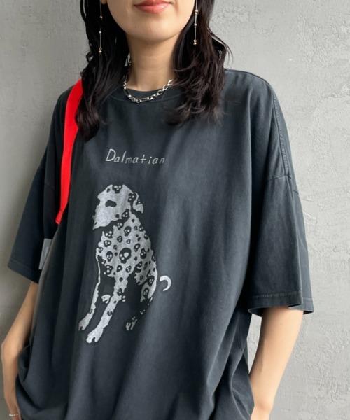 レミレリーフ REMI RELIEF FENDI ロゴ プリント Tシャツ 半袖 REMI RELIEF（レミ レリーフ） tシャツ 半袖 別注 ビッグシルエット SP