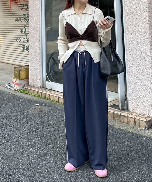 「PILIT」 キャミソールブラウス MEDIUM ブラウン レディース_画像5