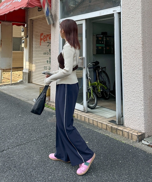 「PILIT」 キャミソールブラウス MEDIUM ブラウン レディース_画像6