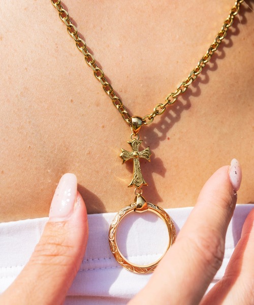 IRIEBEACH（アイリービーチ） ネックレス CROSS GLASSES HOLDER