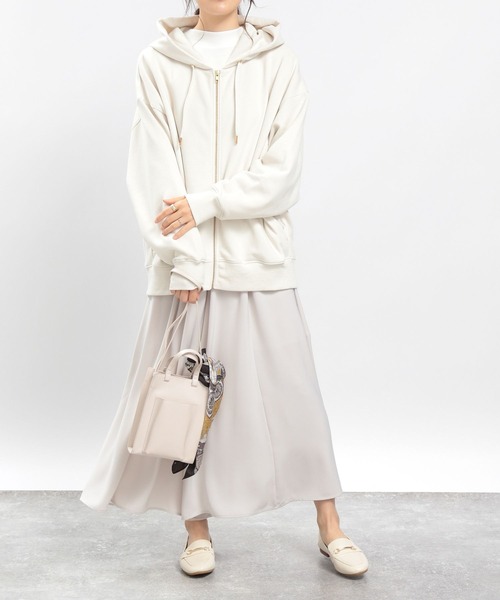 「GLOBAL WORK Smile Seed Store」 ジップアップパーカー X-LARGE サックスブルー レディース_画像5