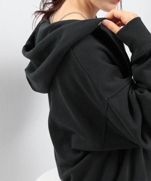 「GLOBAL WORK Smile Seed Store」 ジップアップパーカー X-LARGE サックスブルー レディース_画像7
