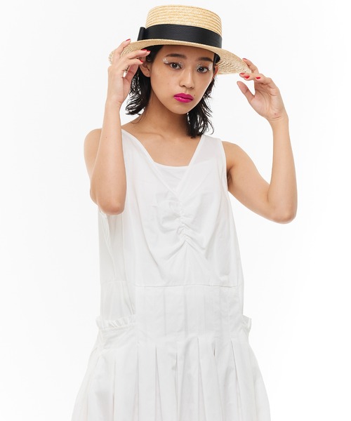 「Narcissus」 ノースリーブワンピース FREE ブラック レディース_画像2
