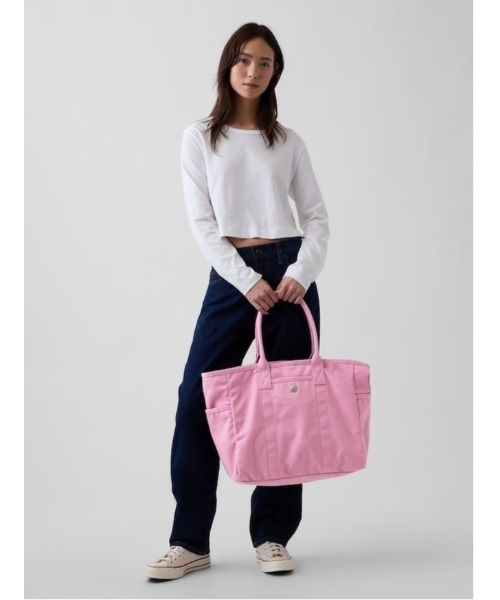 GAP ギャップ トートバッグ ピンク GAP（ギャップ） トートバッグ キャンバス フェイバリットトート