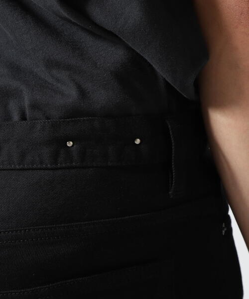 ジーンズ MINEDENIM（マインデニム）S.SLIM STR 5POCKET OWS/スリム　ブラックデニム メンズの画像