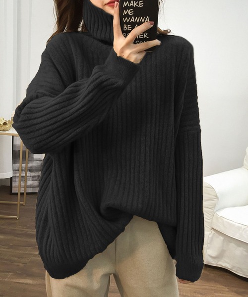 Girly Doll（ガーリードール） ニット セーター ハイネックリブニット