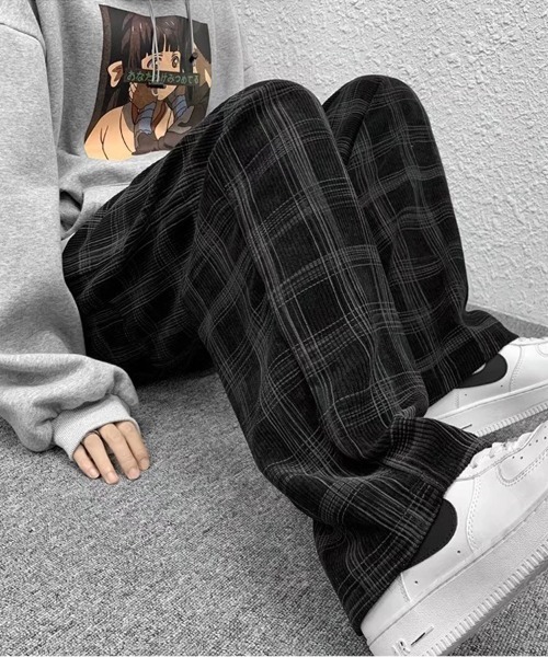 Ressaca パンツ チェック柄 ルーズシルエット ストレート