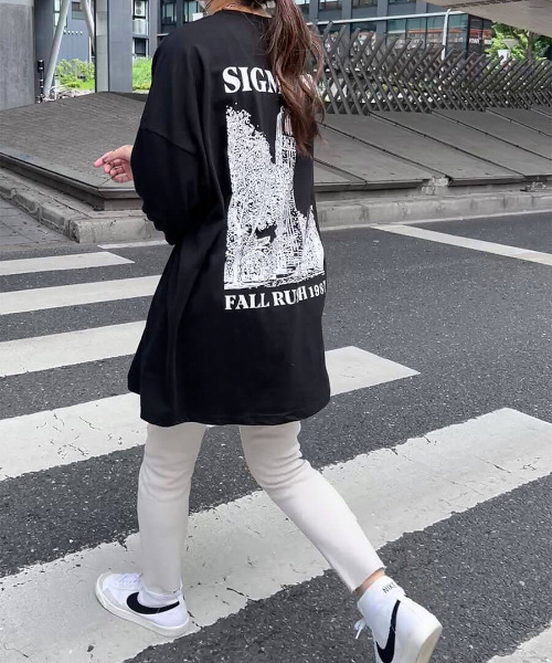 I-SOOK（アイスー） tシャツ Tシャツ Back print over long TEE