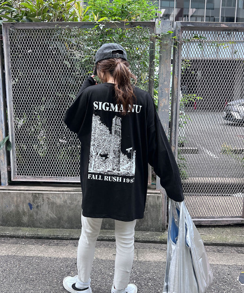 I-SOOK（アイスー） tシャツ Tシャツ Back print over long TEE