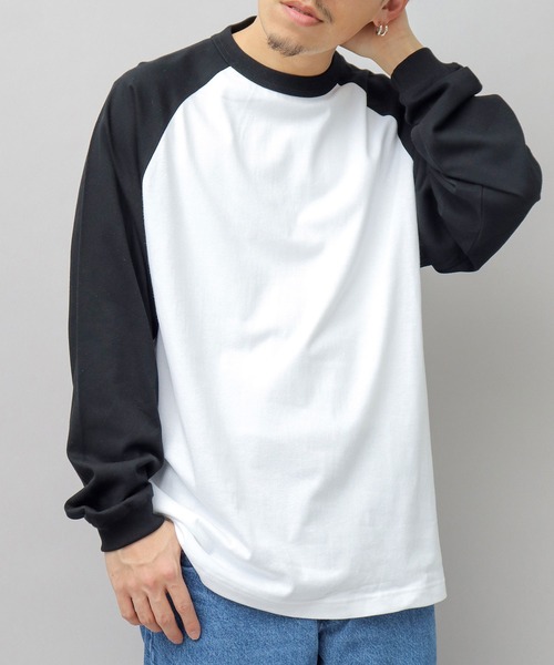 glamb ラグランスリーブ トレーナー　（ロンT）新品未使用最終 United Athle tシャツ 5.6オンス ラグラン 配色 ボックス