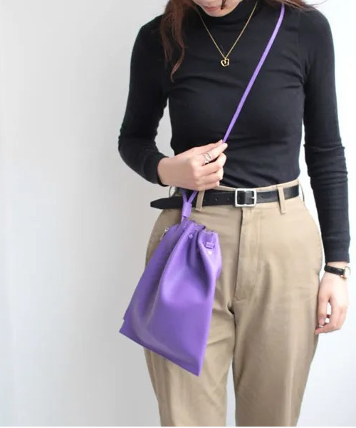 ショルダーバッグ・ポシェット Crinkle Drawstring Easy Cross Back Black blancle ショルダーバッグ バッグ bc1172 S.LE ZIP DRAWSTRING