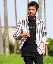 adamsJUGGLER（アダムスジャグラー） シャツ 23クールストライプロング