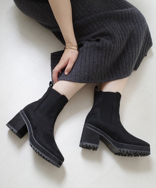 AmiAmi（アミアミ） ブーツ ショートブーツ/スクエアトゥサイドゴア