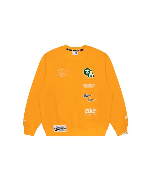 エイプ　スウェットトレーナー A BATHING APE トレーナー スウェット MAP CAMO COLLEGE RELAX