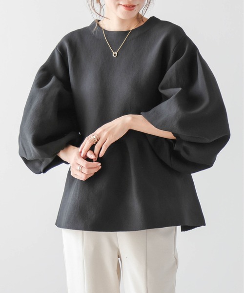 【高価値】 Lajour tシャツ 日本製ペプラムプルオーバー レディース トップス