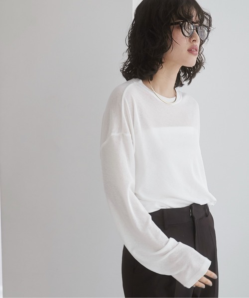 ARAGONA 売れ筋商品|||アラゴナ Tシャツ トップス レディース Tops White 01-230826001-99.jpg