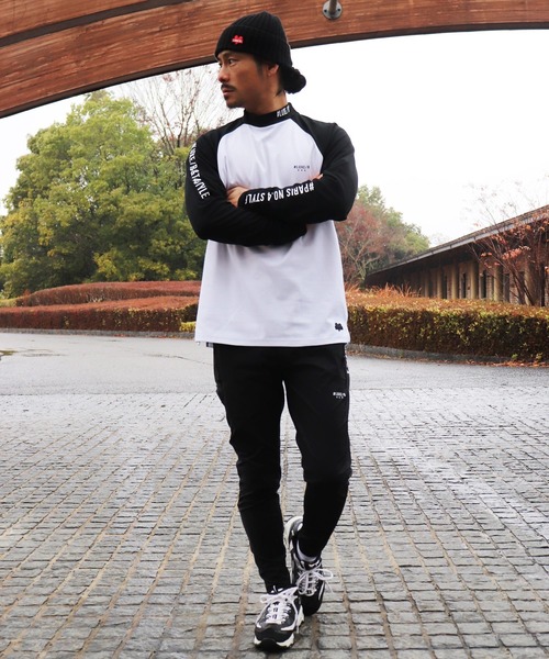 専用Lusseluno ハイネックロングTシャツ 長袖 Tシャツ ドライ ストレッチ UVカット ベア天竺 ハイネック