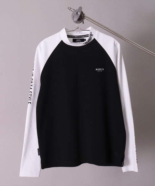 専用Lusseluno ハイネックロングTシャツ 長袖 Tシャツ ドライ ストレッチ UVカット ベア天竺 ハイネック