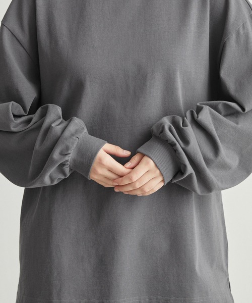 Mal. 長袖Tシャツ バルーン袖 molk tシャツ 「molk」バルーンスリーブロングTシャツ メンズ