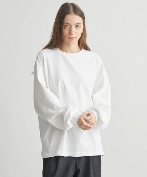 molk tシャツ 「molk」バルーンスリーブロングTシャツ メンズ