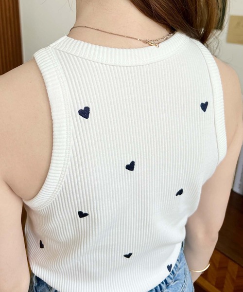 テレコカットトップ レディース シフォンテレコカットトップス（Tシャツ/カットソー）｜U by