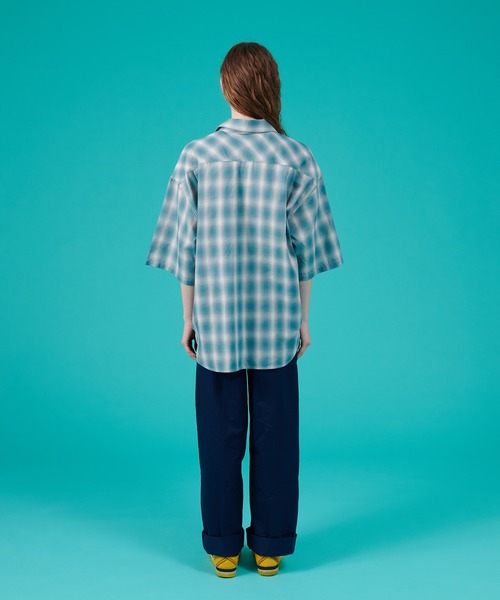 ONCILY シャツ OMBRE CHECK SHIRT / オンブレチェックシャツ