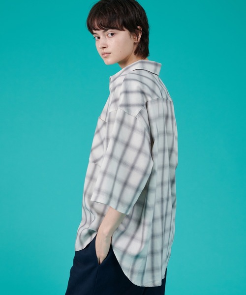 ONCILY シャツ OMBRE CHECK SHIRT / オンブレチェックシャツ