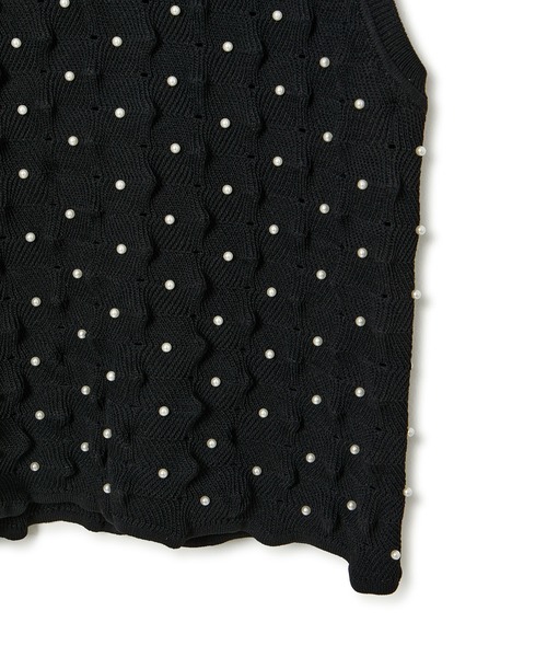 ADAM ET ROPE'（アダムエロペ） ニット セーター 「逸品」パールニット