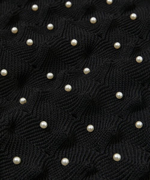 ADAM ET ROPE'（アダムエロペ） ニット セーター 「逸品」パールニット